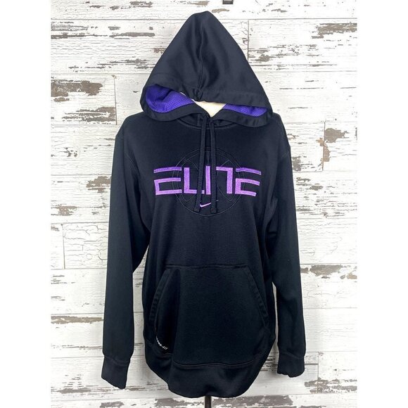 NIKE Therma-Fit Elite Pullover Hoodie Black Men's Sz M NWOT - Picture 3 of 4